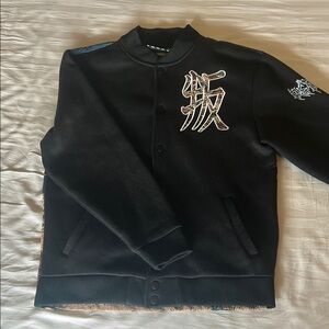 Rebels Black Textured Sweater